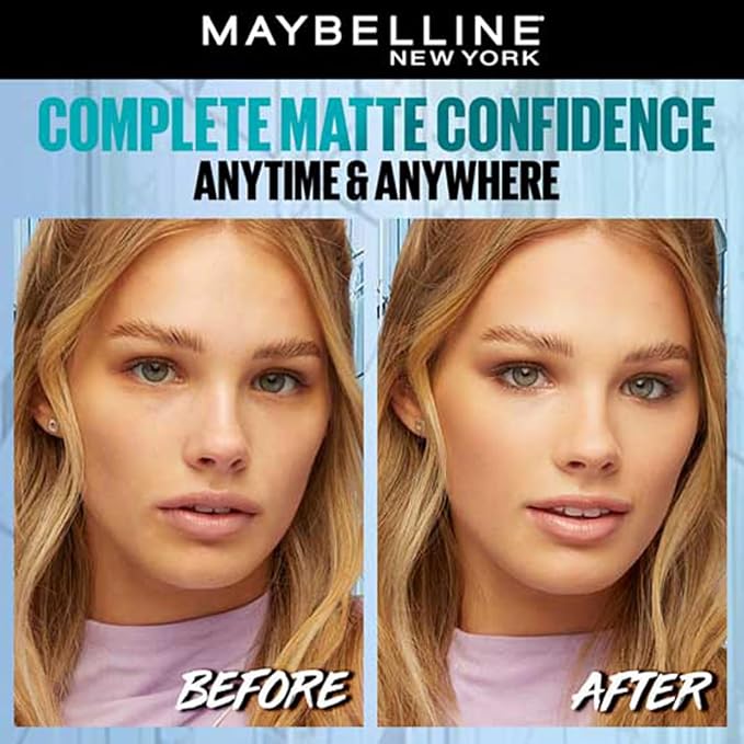 Maybelline New York Fit Me Compact Powder, Matte + Poreless Compact Powder, upto 16 hours of Oil Control with SPF 32 PA+++ and UV filters, and ideal for normal to oily skin - 115 Ivory|6g
