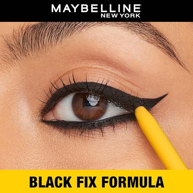 Maybelline New York Intense Colour Colossal Kajal, Black, Matte Finish, Stay Up To 24 Hours, Water-proof, Smudge Resistant, Infused With Aloe Vera & Vitamin C and Vitamin E | 0.35g