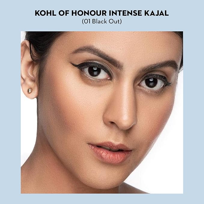 SUGAR Cosmetics Kohl Of Honour Intense Matte Kajal | Waterproof & Smudgeproof | Lasts upto 10hrs | 0.25gm - 01 Black Out