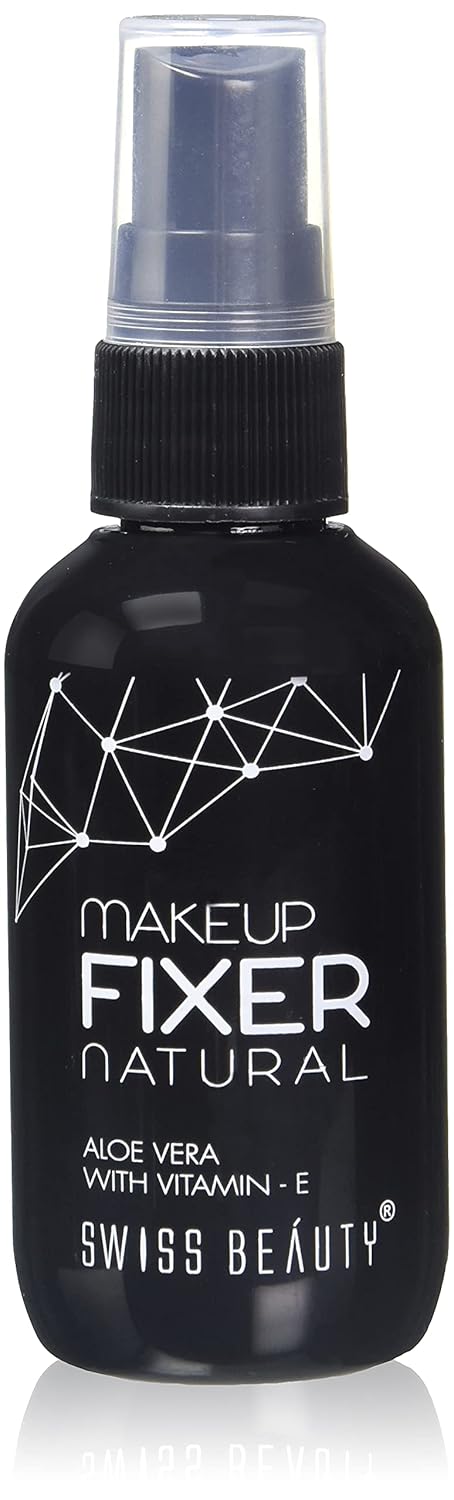 Swiss Beauty Long lasting Misty Finish Professional Makeup Fixer Spray for Face makeup | With Aloe Vera and Vitamin- E | Light weight, quick dry makeup Setting spray |70 ML|